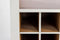 HSM Collection - Wijnkast - 84x40x177 -Wit/naturel - Mix hout