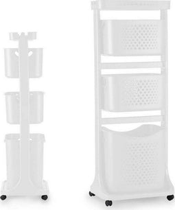 Klerentrolley Wit Polypropyleen (33 x 112 x 42,5 cm)
