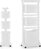 Klerentrolley Wit Polypropyleen (33 x 112 x 42,5 cm)