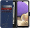 Accezz Galaxy A32 (5G) - Wallet Softcase Bookcase - 3 pashouders - Donkerblauw