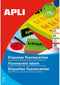 Adhesives/Labels Apli Circular Yellow A4 ø 60 mm 20 Sheets