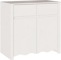 vidaXL - Dressoir - "DRAMMEN" - Wit - 79x43x75,5 - cm - Massief - Hout - Vuren