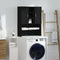 vidaXL - Wasmachinekast - 70,5x25,5x90 - cm - zwart - eikenkleurig