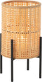 J-Line lantaarn Op Voet - bamboe - naturel - small