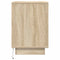 vidaXL - Nachtkastje - met - led-verlichting - 38x34x50 - cm - sonoma - eikenkleurig