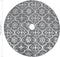 vidaXL - Kerstboomrok - luxe - met - sok - 150 - cm - stof - grijs