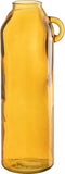 J-Line vaas Handvat Cilinder - glas - oker - large - 45 cm hoog