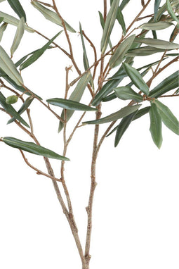PTMD Leaves Plant Olijftak Kunsttak - 75 x 41 x 140 cm - Groen