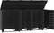 vidaXL - Containerberging - voor - 4 - containers - 276x79x117 - cm - staal - zwart