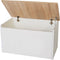 DARIA - Speelgoedkist - 73x40x42cm - wit en hout
