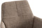 Furnihaus Milou - Draaibare Eetkamerstoel - Armleuning 360° draaifunctie - Taupe