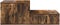 vidaXL - Opbergkast - - - Gerookt - Eiken - - - 118x41x40 - cm - - - Samengesteld - Hout