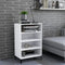 vidaXL - Dressoir - 57x35x90 - cm - bewerkt - hout - wit