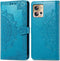 iMoshion Hoesje Geschikt voor Motorola Edge 30 Fusion Hoesje Met Pasjeshouder - iMoshion Mandala Bookcase - Turquoise