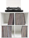 Platen vinyl lp opbergkast - 4 open vakken - wit