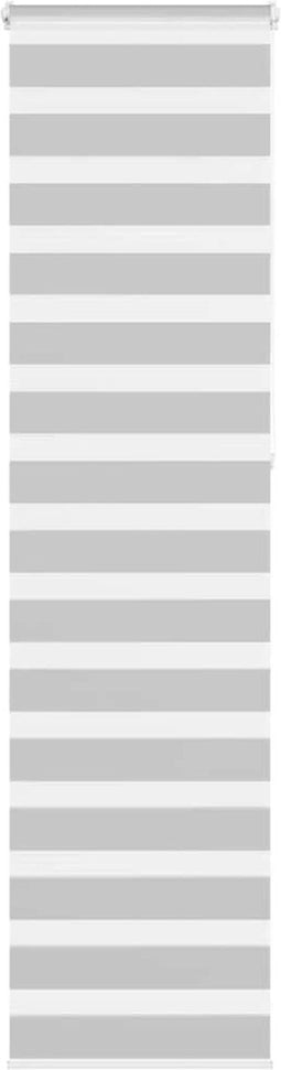 vidaXL - Zebra - rolgordijn - 65x230 - cm - stofbreedte - 60,9 - cm - lichtgrijs