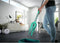 Leifheit Picobello M - Vloermop met telescoopsteel - Microvezel moppad - Turquoise