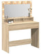 vidaXL - Kaptafel - met - LED - Verlichting - - - Sonoma - Eiken, - 100x41x135 - cm