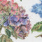 Thea Gouverneur - Borduurpakket met telpatroon - 3067 - Voorgesorteerde DMC Garens - Hortensia - Linnen - 44 cm x 46 cm - DIY Kit