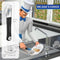 Zeep Dispensing Dish Brush Opbergset, Keukenborstel met Houder voor Pannen Gootsteen Schoonmaken