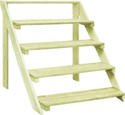 vidaXL - Plantenstandaard - 80x80x80 - cm - geïmpregneerd - grenenhout