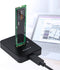 Gembird M.2 Dockingstation - USB Type-C - SATA & NVMe ondersteuning - Zwart