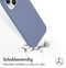 Accezz iPhone 15 - Liquid Silicone Backcover met MagSafe - Schokabsorberend - Grijs