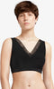 Chantelle Bralette - Kanten top met vulling - Soft Stretch - Brede bandjes - M - Zwart