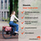 New Looxs ® Oslo Joli Double - Dubbele Fietstas - 37L - Geschikt voor Elektrische Fietsen - 100% Gerecycled Polyester - Olive-Yellow