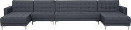 ABERDEEN - Bank U-vormig - Donkergrijs - 6 persoons - Polyester