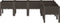 vidaXL - Plantenbak - met - poten - 160x120x42 - cm - polypropeen - bruin