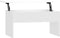vidaXL - Salontafel - 80x50,5x41,5 - cm - bewerkt - hout - hoogglans - wit
