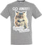Plenty Gifts T-shirt Cat Go Away Grey Melange S