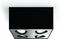 Philips Box opbouwspot - 4-lichts - WarmGlow dimbaar licht - zwart