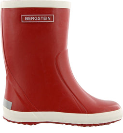 Bergstein Rainboot - Regenlaarzen Unisex Junior - Handgemaakt natuurrubber - Rood - Maat 23