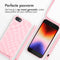 iMoshion Hoesje Geschikt voor iPhone SE (2022) / SE (2020) / 8 / 7 Hoesje Met Koord - iMoshion Siliconen design hoesje met koord - Roze / Retro Pink
