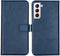 Selencia Samsung Galaxy S22 Plus - Echt Lederen Bookcase - 3 Pashouders - Blauw