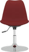 vidaXL - Eetkamerstoelen - draaibaar - 4 - st - stof - wijnrood