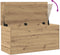 vidaXL - Opbergbank - met - Deksel - Artisan - Eiken - 100x42x46 - cm - Engineered - Hout