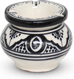 Safaary - Marokkaanse Asbak Zwart Nakhil Ø 10 x 9cm