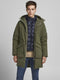 JACK&JONES JORTERRAZZO - Heren Parka - Met capuchon en klepzakken - Donkergroen - Maat S