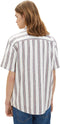 TOM TAILOR relaxed striped shirt - Heren Overhemd - Maat M - Kleur white navy red stripe
