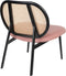 Zuiver Spike Loungestoel Naturel/Roze