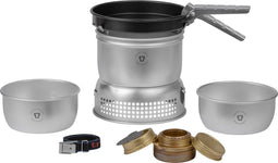 Trangia 27-3 UL - Ultra-lichtgewicht spiritus campingkookset - 2x 1L kookpannen - Grijs (1 set)