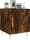 vidaXL - Nachtkastje - 40x40x50 - cm - bewerkt - hout - gerookt - eikenkleurig