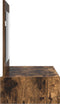 vidaXL - Wandhangende - Kaptafel - Gerookt - Eiken - 83x40x70 - cm