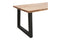 Feel Furniture - 220x100 Eettafel - Massief Boomstamblad Eiken - 5 cm dik - U Frame