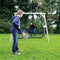 AXI 4-in-1 SportsFun in Grijs/Wit - 4-in-1 Frame voor schommel, voetbal, volleybal en tennis - Schommelframe met net voor diverse sporten - FSC hout
