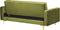ABERDEEN - Slaapbank 3-zits - Groen - Fluweel