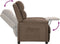 vidaXL Fauteuil verstelbaar stof taupe